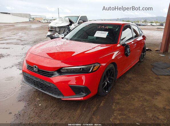 2HGFE2F53NH587390 2022 HONDA CIVIC Red Передня ліва чверть