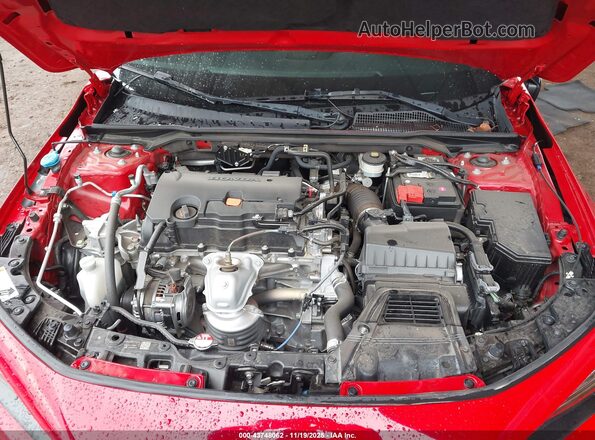 2HGFE2F53NH587390 2022 HONDA CIVIC Red Вид ззаду
