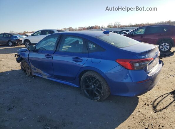 2HGFE2F54NH522113 2022 HONDA CIVIC Blue Rear left