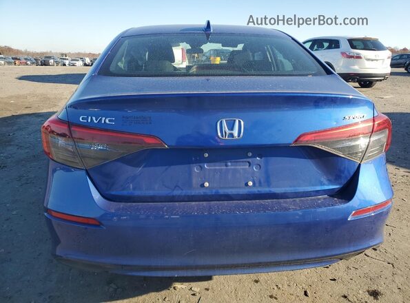 2HGFE2F54NH522113 2022 HONDA CIVIC Blue Rear view