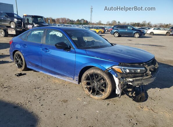 2HGFE2F54NH522113 2022 HONDA CIVIC Blue Front right