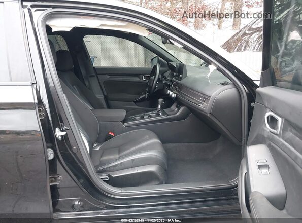 2HGFE2F56NH568641 2022 HONDA CIVIC Black Вид салону спереду