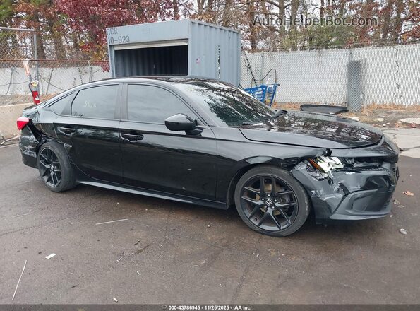 2HGFE2F56NH568641 2022 HONDA CIVIC Black Вид спереду