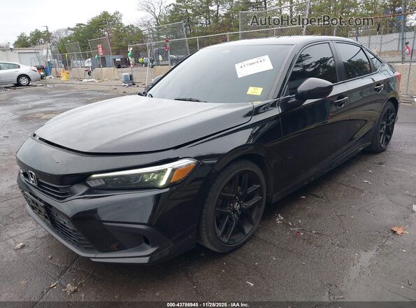 2HGFE2F56NH568641 2022 HONDA CIVIC Black Передня ліва чверть