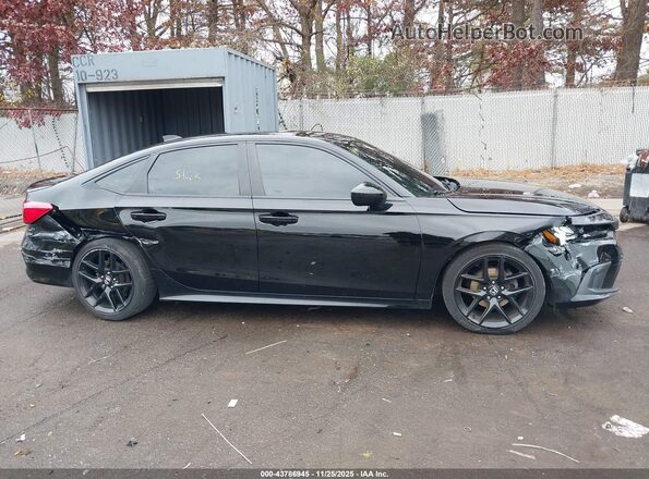2HGFE2F56NH568641 2022 HONDA CIVIC Black Вид задньої частини салону