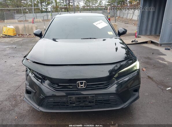 2HGFE2F56NH568641 2022 HONDA CIVIC Black Вид щитка приладів