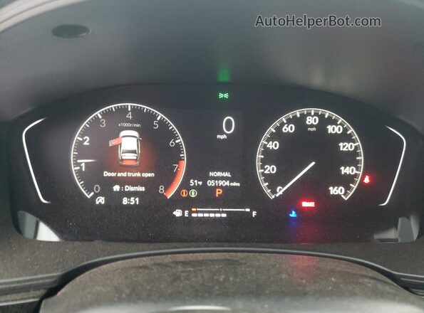 2HGFE2F56PH561417 2023 HONDA CIVIC White Widok zestawu wskaźników
