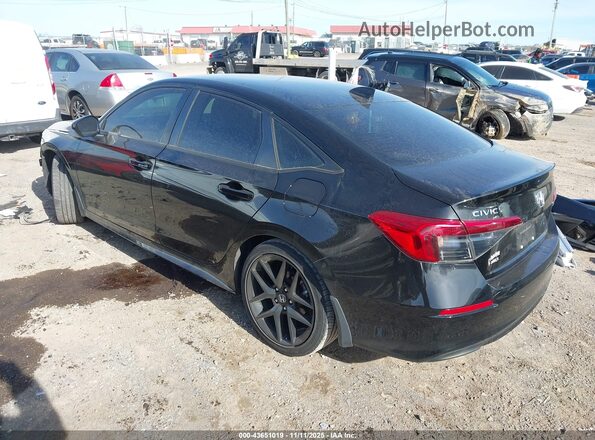 2HGFE2F57NH544090 2022 HONDA CIVIC Black უკანა მარცხენა
