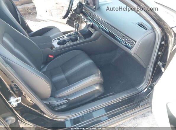 2HGFE2F57NH544090 2022 HONDA CIVIC Black წინა სალონის ხედი