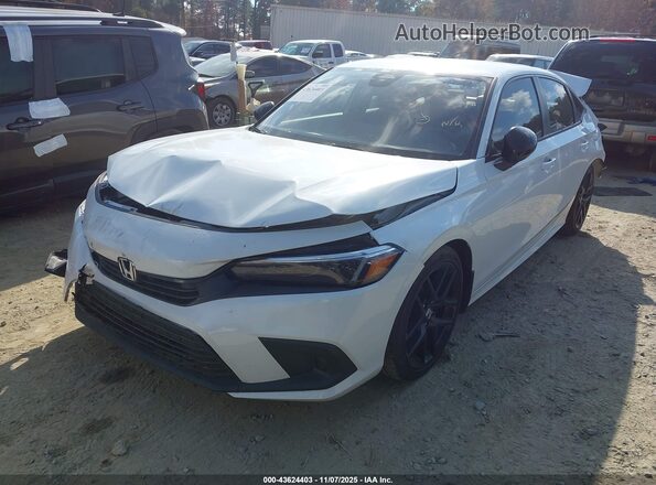 2HGFE2F5XNH512282 2022 HONDA CIVIC White წინა მარცხენა ხედი სამი მეოთხედიდან