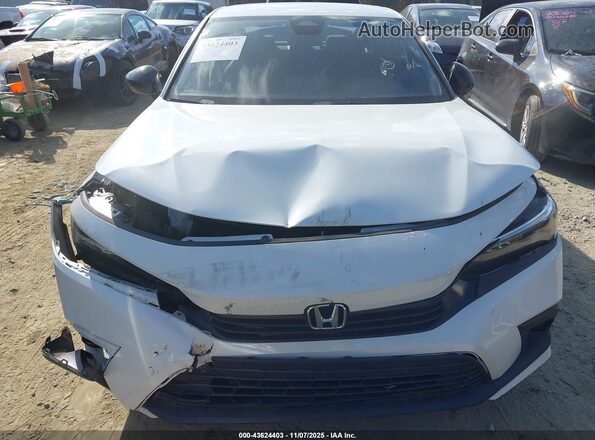 2HGFE2F5XNH512282 2022 HONDA CIVIC White ხელსაწყოთა პანელის ხედი