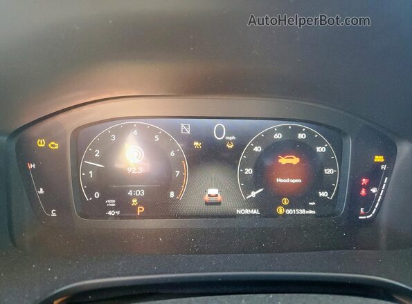 2HKRS3H76TH304705 2026 HONDA CR-V Blue Instrument cluster view