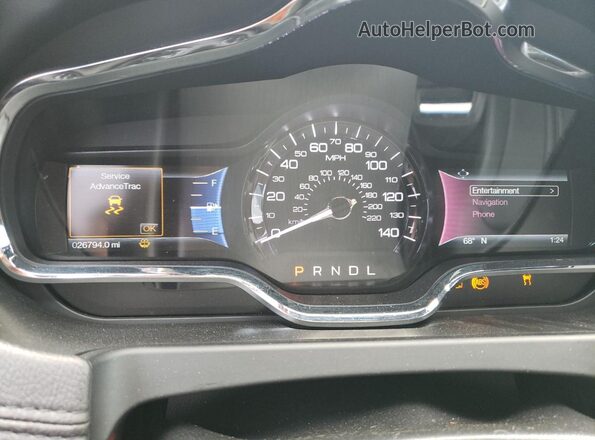 2LMHJ5NK3KBL04481 2019 LINCOLN MKT Black Вид щитка приладів