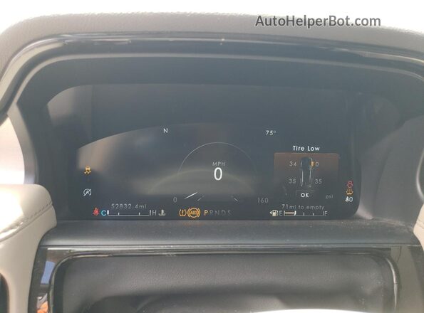 2LMPJ6J91NBL25824 2022 LINCOLN NAUTILUS Gray ხელსაწყოთა პანელის ხედი