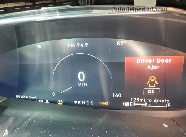 2LMPJ6J94LBL02700 2020 LINCOLN NAUTILUS Gray Вид щитка приладів