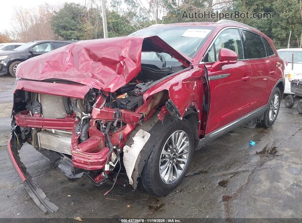 2LMPJ6K97KBL15969 2019 LINCOLN NAUTILUS Red Front left