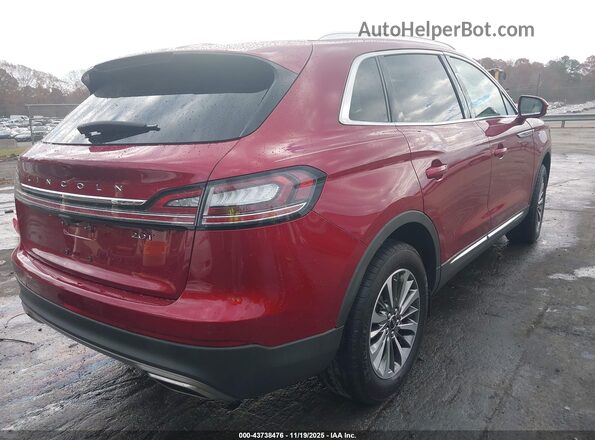2LMPJ6K97KBL15969 2019 LINCOLN NAUTILUS Red Rear right