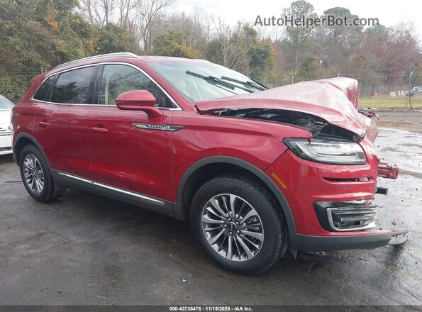 2LMPJ6K97KBL15969 2019 LINCOLN NAUTILUS Red 360 interior view