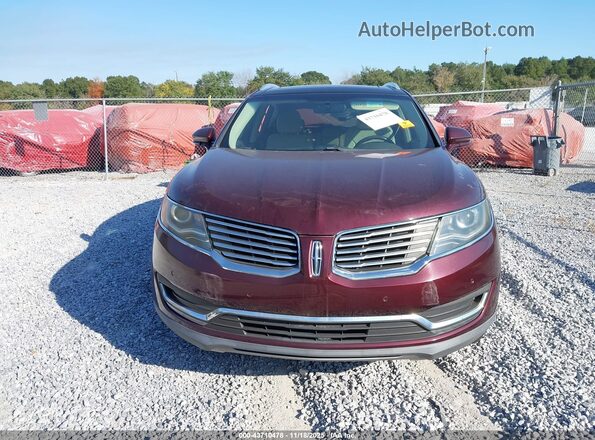 2LMPJ6LR3JBL43183 2018 LINCOLN MKX Burgundy 
