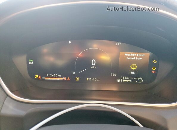 2LMPJ8J9XLBL28052 2020 LINCOLN NAUTILUS Gold Instrument cluster view