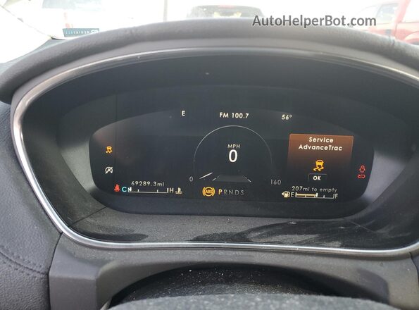 2LMPJ8K92LBL13804 2020 LINCOLN NAUTILUS White Вид щитка приладів
