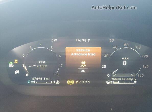 2LMPJ8KP0LBL02055 2020 LINCOLN NAUTILUS Red Instrument cluster view
