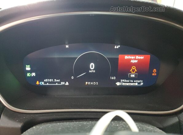2LMPJ8KPXLBL34124 2020 LINCOLN NAUTILUS Black Instrument cluster view