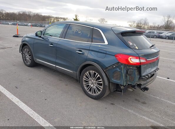 2LMTJ6LRXGBL37369 2016 LINCOLN MKX Blue Tył lewy