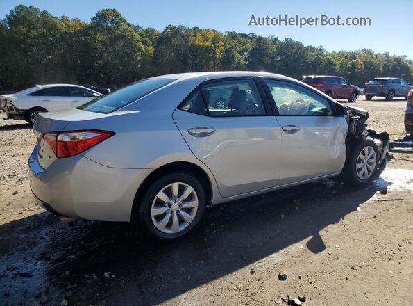 2T1BURHE2GC587500 2016 TOYOTA LL Silver Задня права чверть