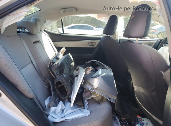 2T1BURHE2GC587500 2016 TOYOTA LL Silver Вид задніх сидінь