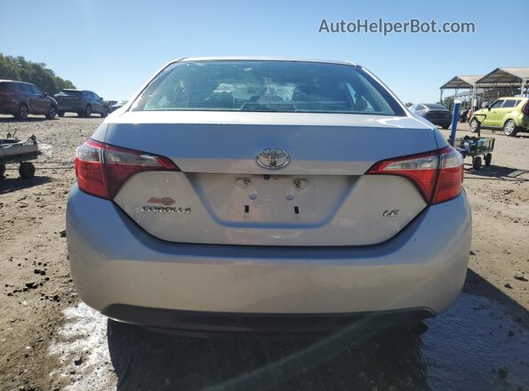 2T1BURHE2GC587500 2016 TOYOTA LL Silver Вид ззаду