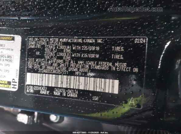 2T2AGCEZ3RC057221 2024 LEXUS NX 350 Black Vista del compartimento del motor