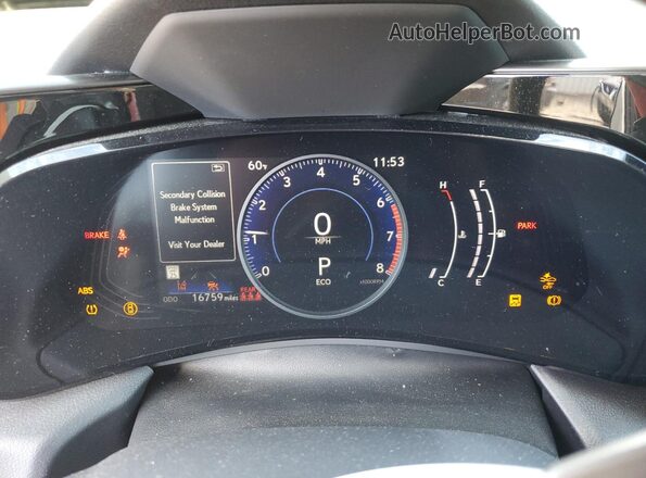 2T2AGCEZ8NC010034 2022 LEXUS NX White ხელსაწყოთა პანელის ხედი