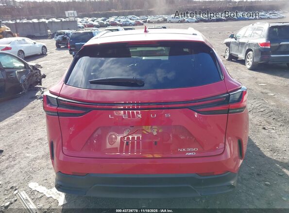 2T2AGCEZXSC083546 2025 LEXUS NX 350 Red 