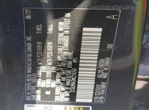 2T2AZMAA3MC214240 2021 LEXUS RX Black სალონის 360-გრადუსიანი ხედი