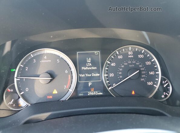 2T2AZMDA9MC272736 2021 LEXUS RX Silver Widok zestawu wskaźników