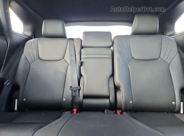 2T2BAMBA7PC019790 2023 LEXUS RX Charcoal უკანა სავარძლების ხედი