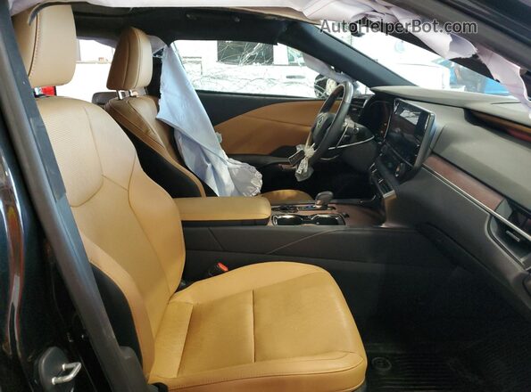 2T2BAMCA1PC035529 2023 LEXUS RX Black Widok wnętrza z przodu