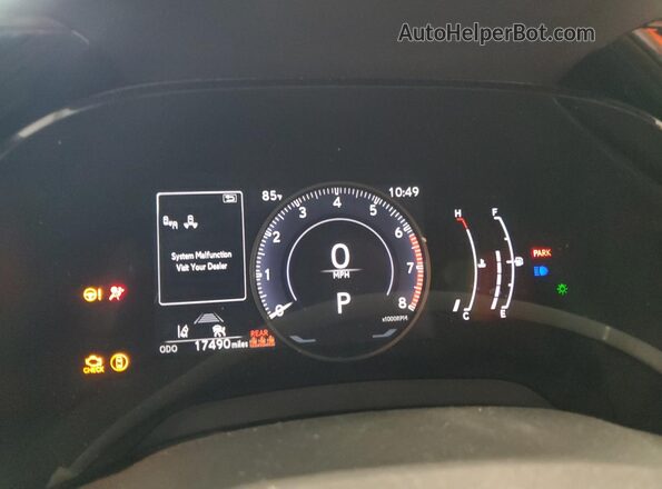 2T2BAMCA1PC035529 2023 LEXUS RX Black Widok zestawu wskaźników