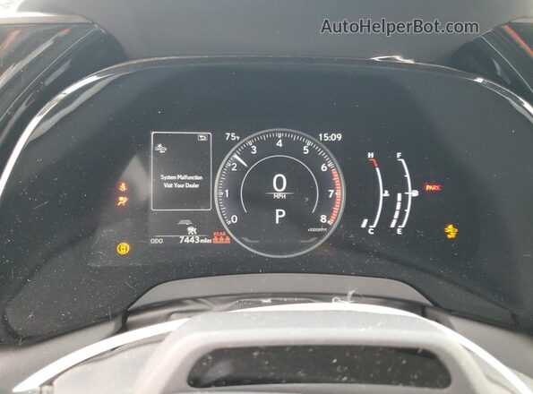 2T2BAMCA6RC040423 2024 LEXUS RX Gray Вид щитка приладів