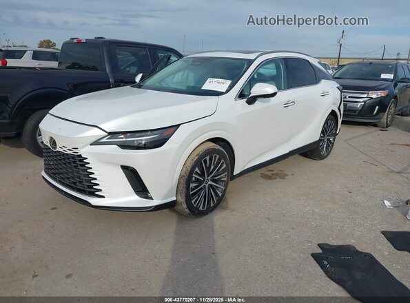 2T2BBMCA2RC030565 2024 LEXUS RX 350H White წინა მარცხენა ხედი სამი მეოთხედიდან