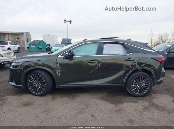 2T2BBMCA2SC090710 2025 LEXUS RX 350H Зеленый Вид задней части салона