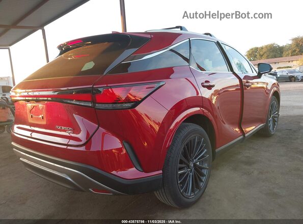 2T2BBMCA9SC078991 2025 LEXUS RX 350H Red Հետևի աջ