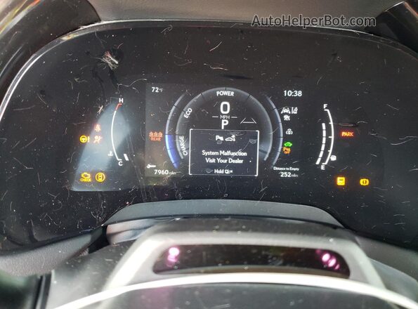 2T2BCMEA2PC008010 2023 LEXUS RX Серебряный Вид щитка приборов