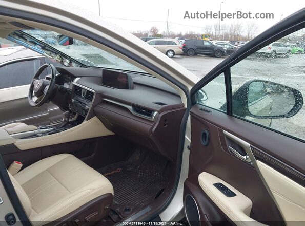 2T2BGMCA1HC019573 2017 LEXUS RX 450H Золотой Вид салона спереди