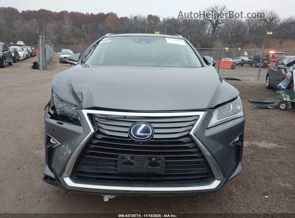 2T2BGMCA8HC010448 2017 LEXUS RX 450H Gray Widok zestawu wskaźników