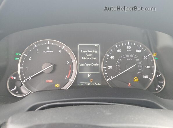 2T2BZMCA2HC107378 2017 LEXUS RX Черный Вид щитка приборов