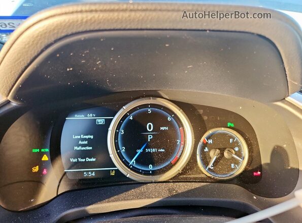 2T2BZMCA8JC165792 2018 LEXUS RX Черный Вид щитка приборов