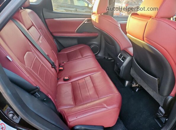 2T2BZMCA8JC165792 2018 LEXUS RX Черный Вид задних сидений