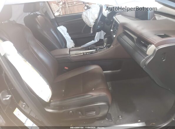 2T2BZMCA9HC099148 2017 LEXUS RX 350 Черный Вид салона спереди